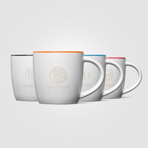 Mug Zanzibar en céramique ColourPop blanc – 355 ml