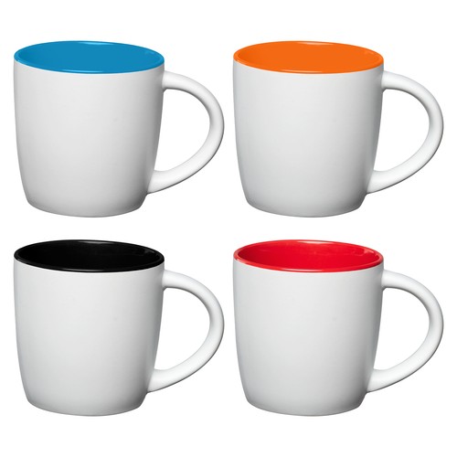 Mug Zanzibar en céramique ColourPop blanc – 355 ml