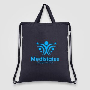 Palma - sac à cordon en coton recyclé Sac à cordon en coton recyclé 140 gsm