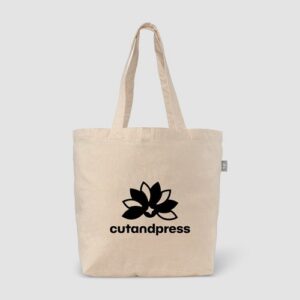 Sac fourre-tout en coton recyclé Budget Shopper 140 gsm