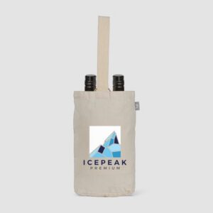 Sac à vin en coton recyclé de 225 gsm
