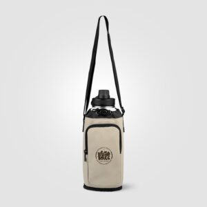 Sac porte-bouteille Malmö en PU recyclé avec poche zippée – 1,77 L