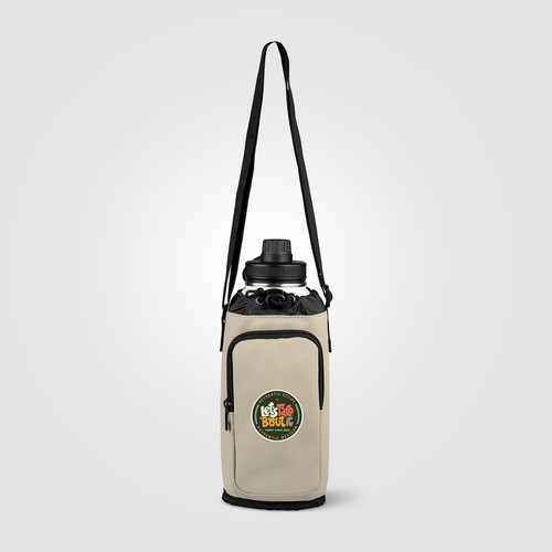 Sac porte-bouteille Malmö en PU recyclé avec poche zippée – 1,77 L