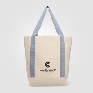 Niva Tote bag en toile de 340 gsm coton recyclé, poche avant - 12,25 L