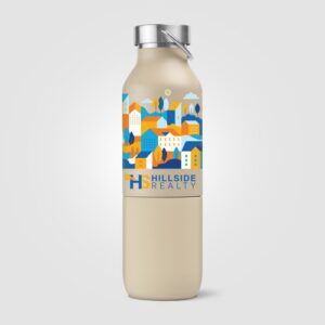 Freya Duo - 2-en-1 Bouteille en acier inoxydable recyclé à double paroi de 590 ml et gobelet de 325