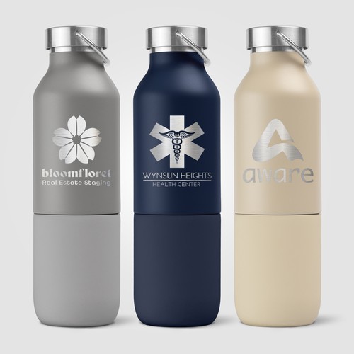 Freya Duo - 2-en-1 Bouteille en acier inoxydable recyclé à double paroi de 590 ml et gobelet de 325