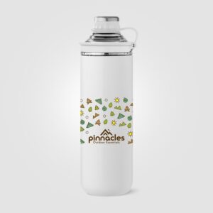 Bouteille Oasis avec couvercle et poignée en acier inoxydable recyclé - 680 ml