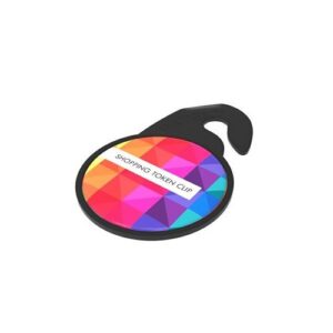 Key Ring Shopping Token Clip - Noir