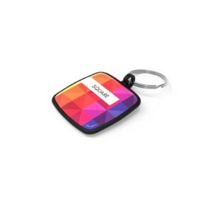 Key Ring Square - Noir